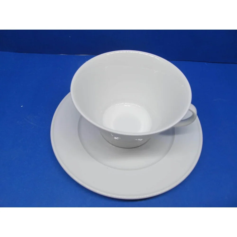 Crate And Barrel Loft White Cup And Saucer Design By Winterling Made In Germany